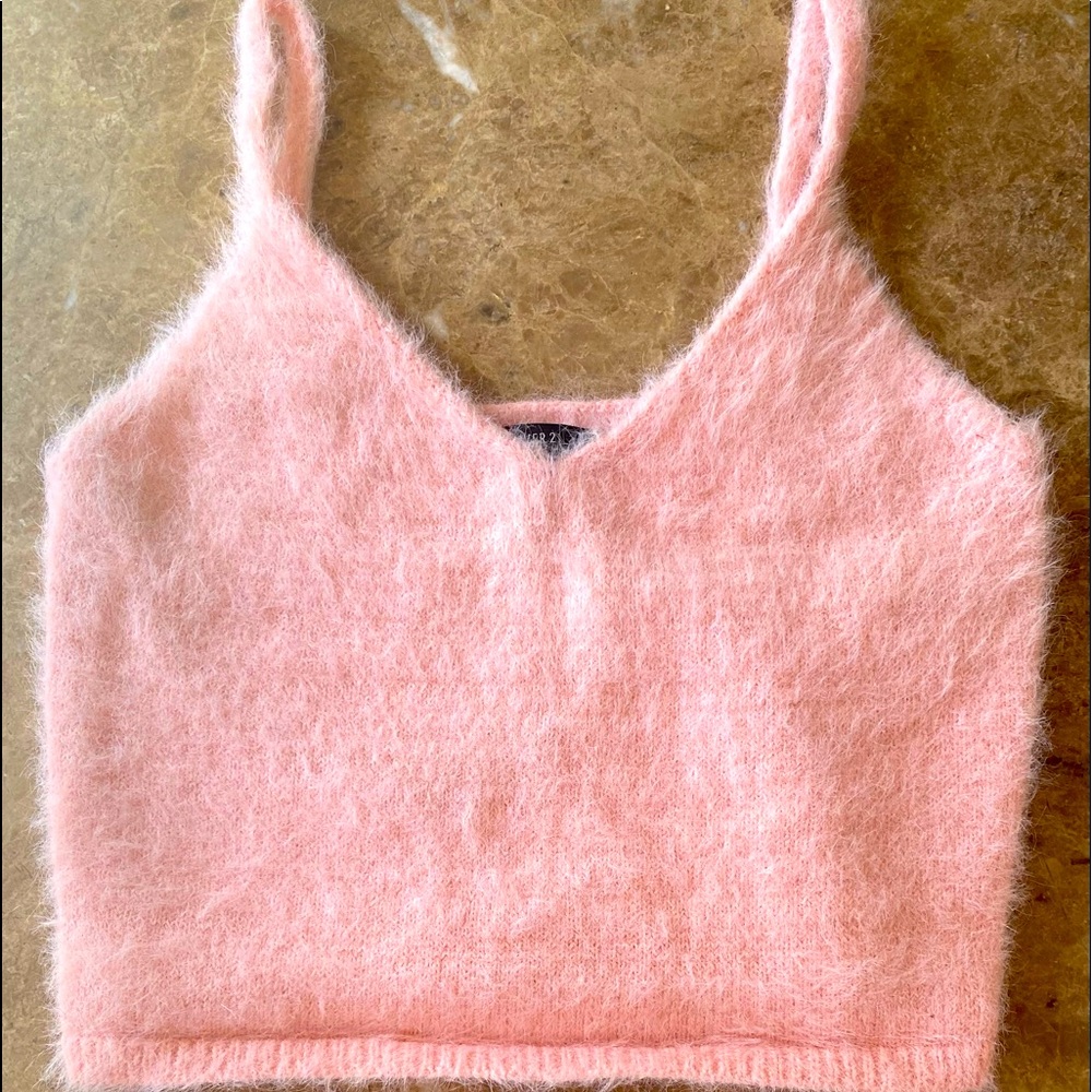 Fluffy Pink Top